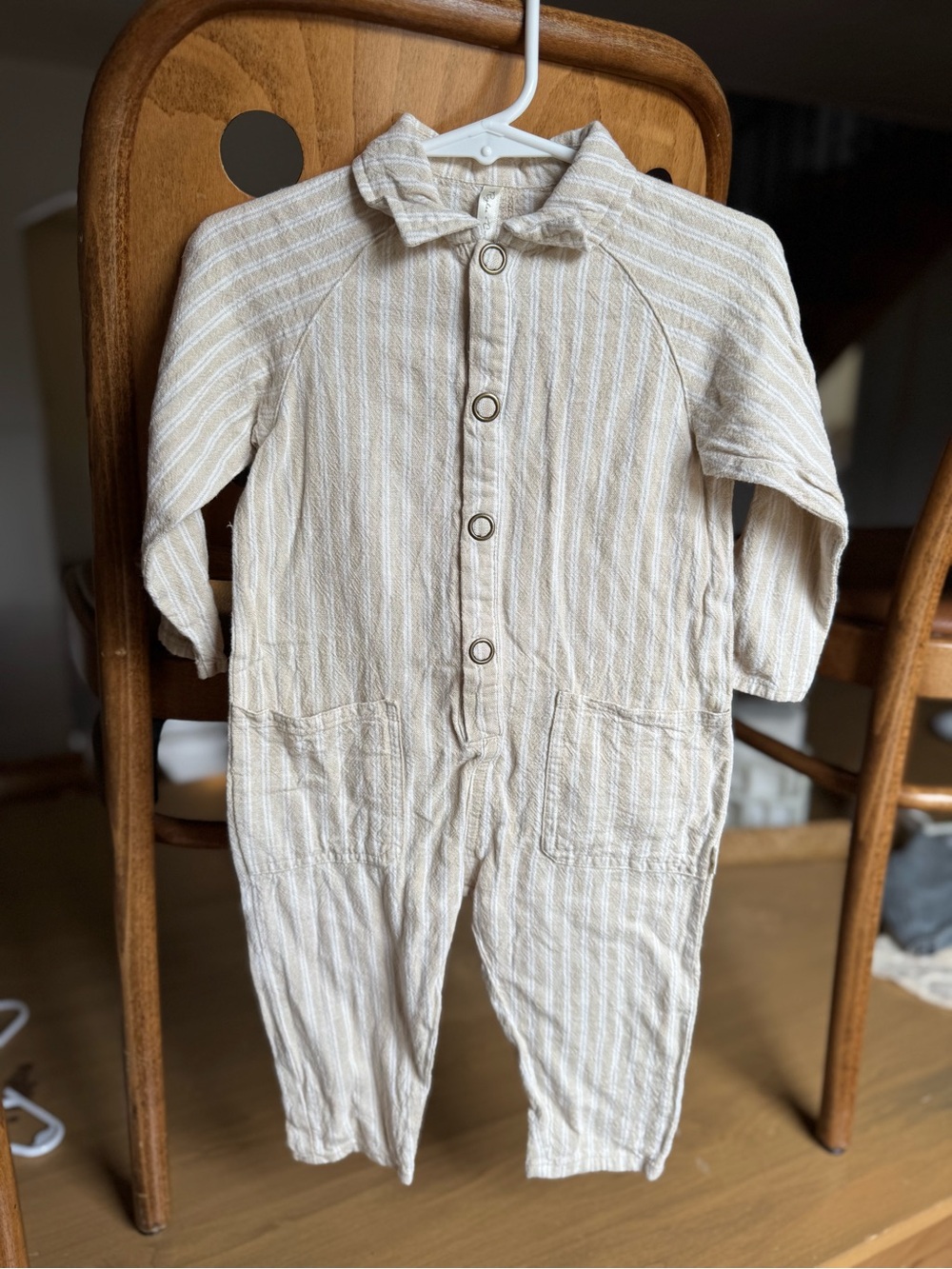 Rylee + cru Striped Beige Jumpsuit’s